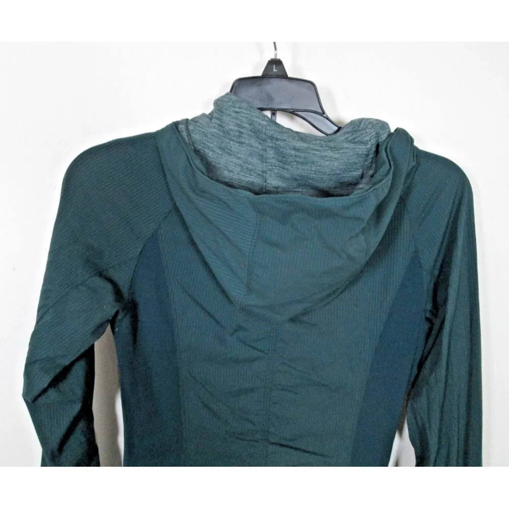 Lululemon Jacket Size 4 Green In Flux Reversible Hooded Zip Up Fitted Activewear